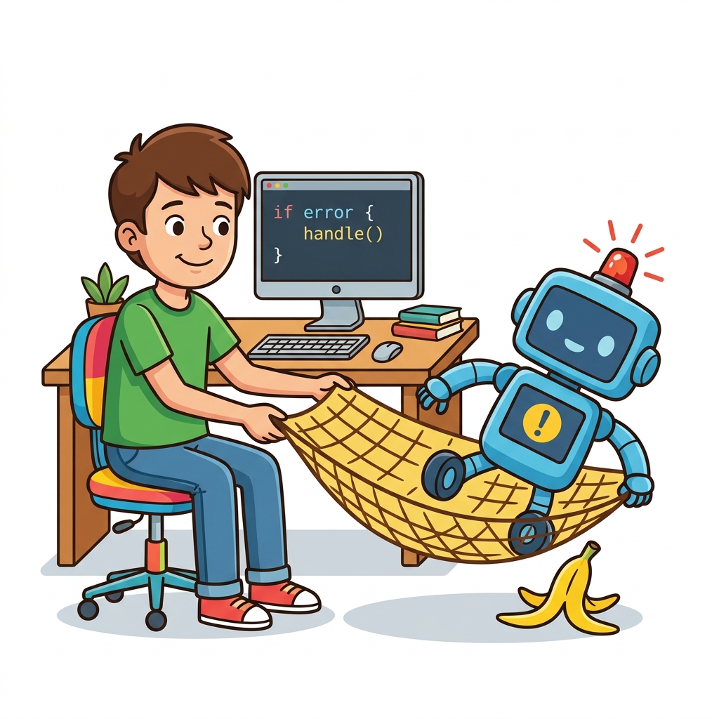 Error Handling Concept Cartoon