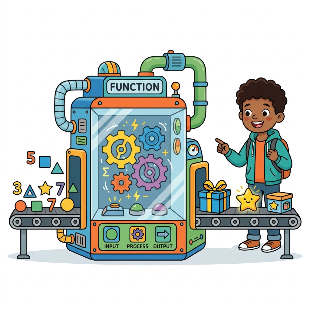 Function Factory Concept Cartoon
