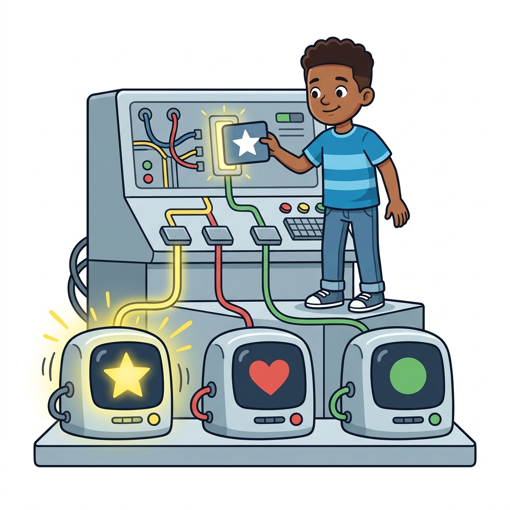 Variable Function Concept Cartoon