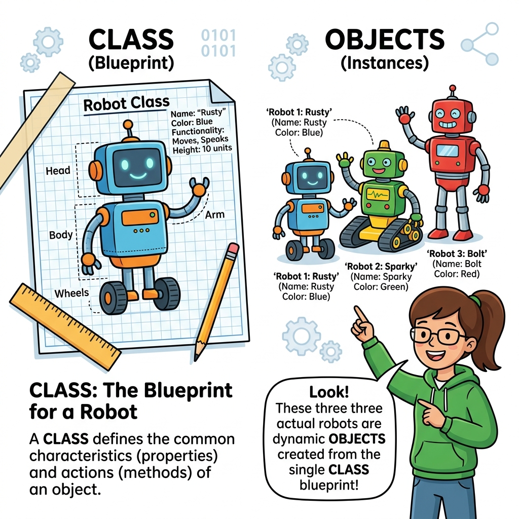 Object Concept Blueprint Cartoon