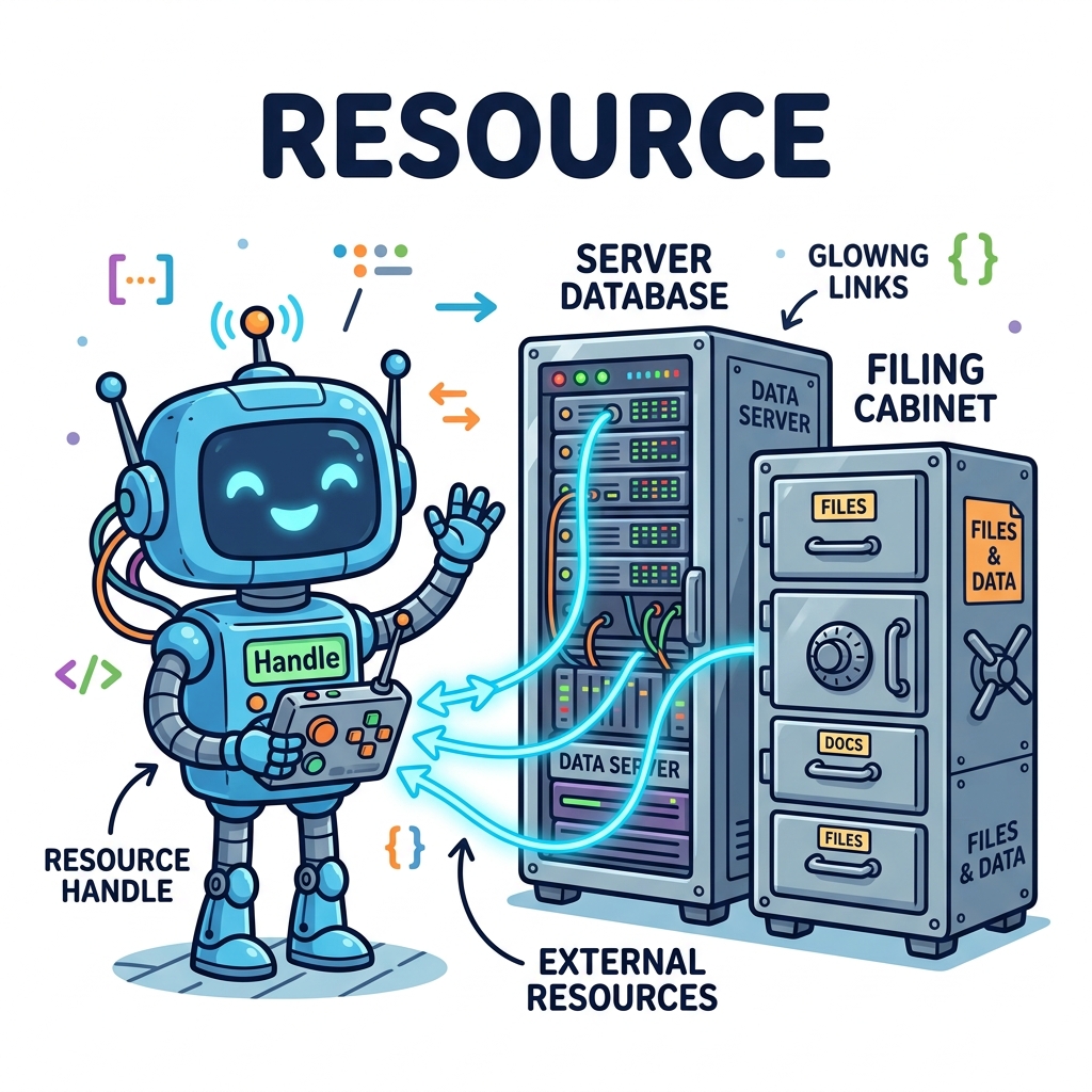 Resource Concept Cartoon