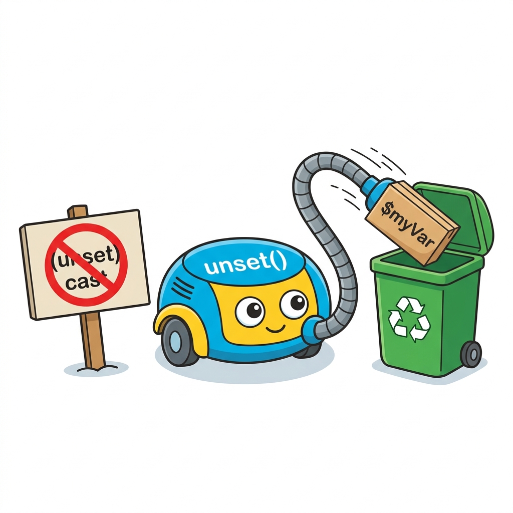 Variable Deletion Concept Cartoon